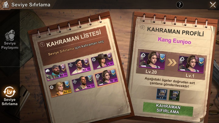 State of Survival Karakter Seviyesi Nasıl Düşürülür?