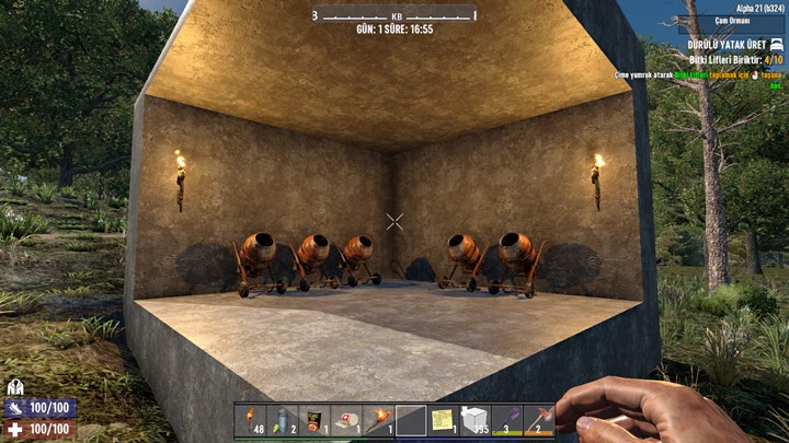 7 Days to Die Çimento Mikseri Nasıl Yapılır?
