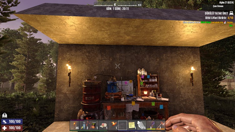 7 Days to Die Kimya İstasyonu Nasıl Yapılır?