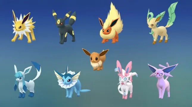 Pokemon Go Eevee Evrimleri