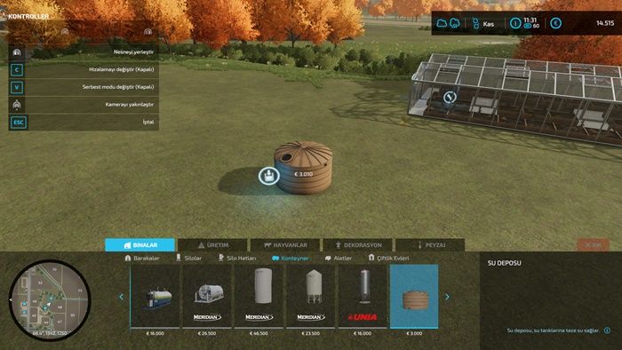 FS22 Su Tankı Nasıl Kurulur?