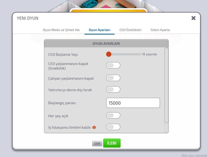 Startup Company Hileleri