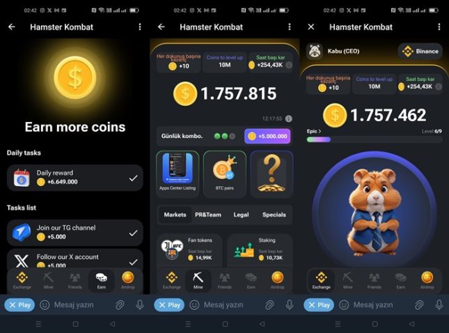 Hamster Kombat Airdrop Projesi