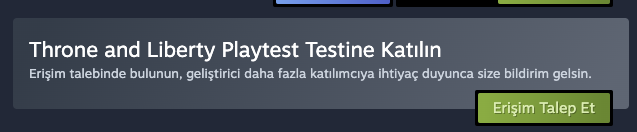 Throne And Liberty Erken Erişim Steam