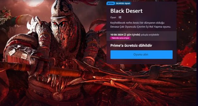 Amazon Prime Gaming ile Black Desert Online Ücretsiz