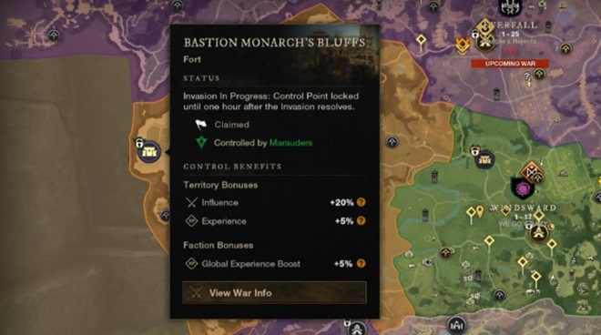 New World Monarch's Bluff Fort Bonus