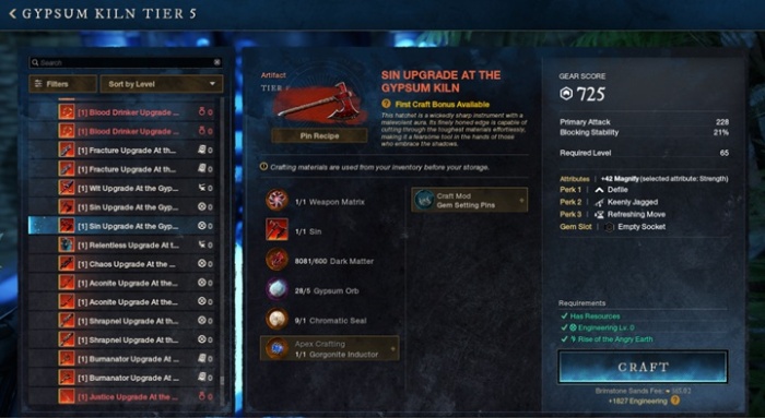 Artifact için Gem Slotu Eklemek