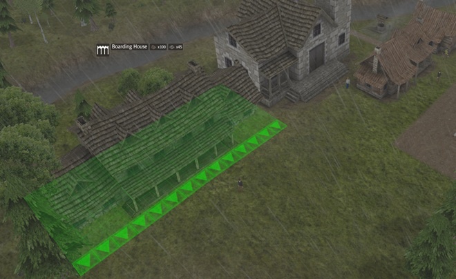 Banished Evsizler için Geçiçi Barınak İnşası