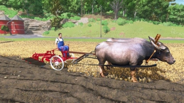 Farming Simulator 25 – Hayvanla Tarla Sürme (Pulluk) Modu İndir